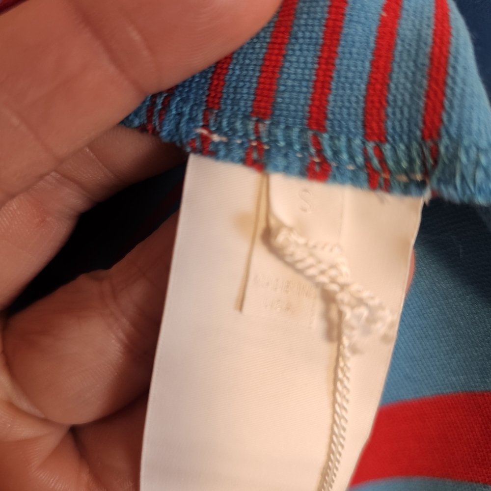 Rosetta Getty Striped Sailor Off Shoulder Jersey Knit Strech Top - Picture 6 of 9